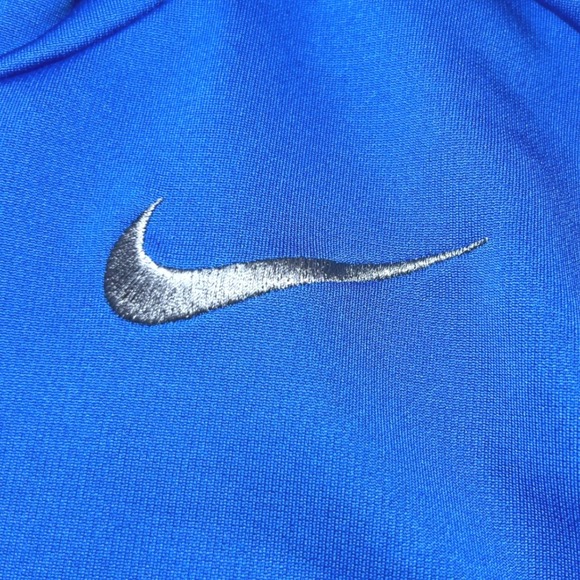 Nike Mens Size Small Therma-FIT Hoodie Blue Gray Pullover Swoosh Athletic Active - Picture 6 of 15